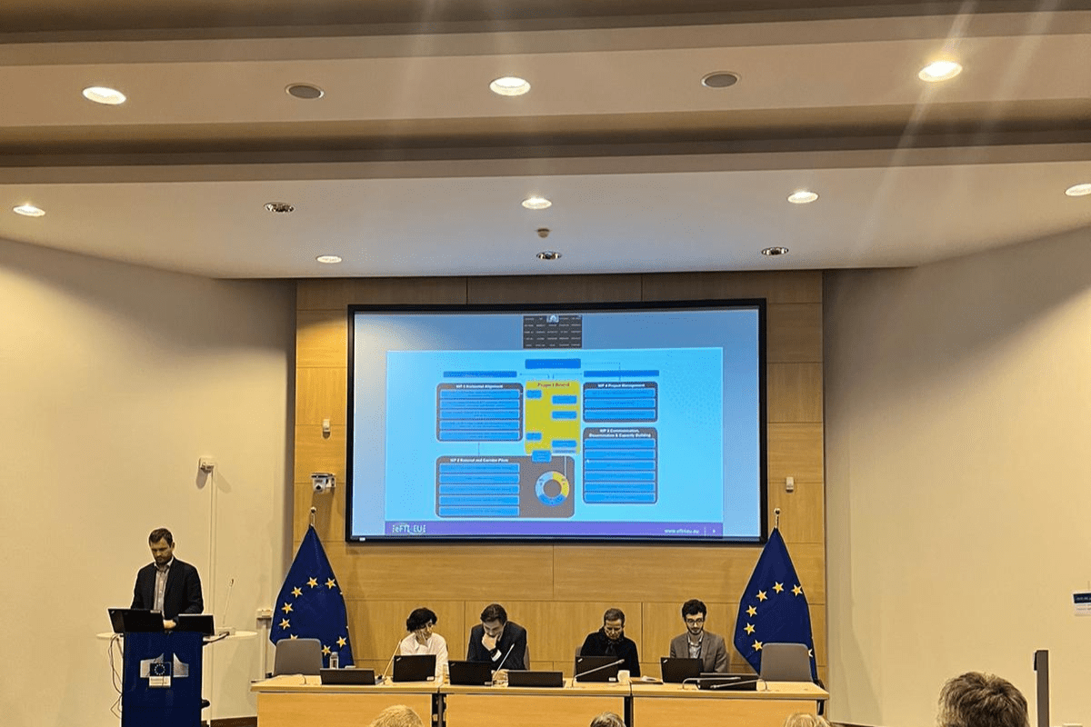 eFTI4EU presented during the 8th Plenary Meeting of DTLF in Brussels